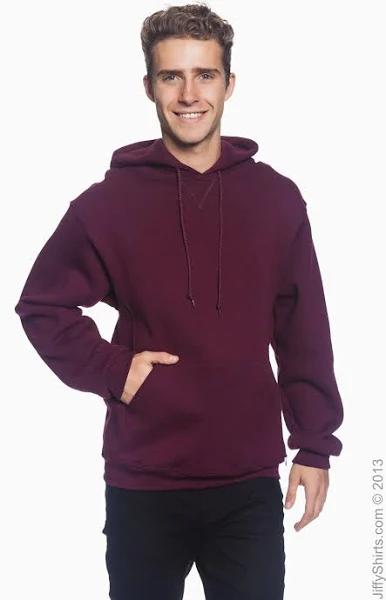 Russell Athletic Men's Dri-Power Pullover Fleece Hoodie, Maroon, Large