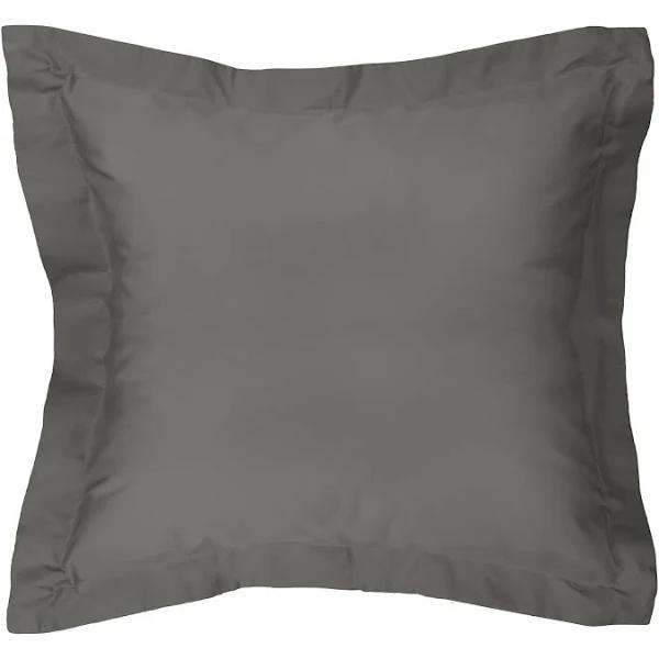 Algodon 300TC Cotton Sheet Set - Charcoal European Pillowcase