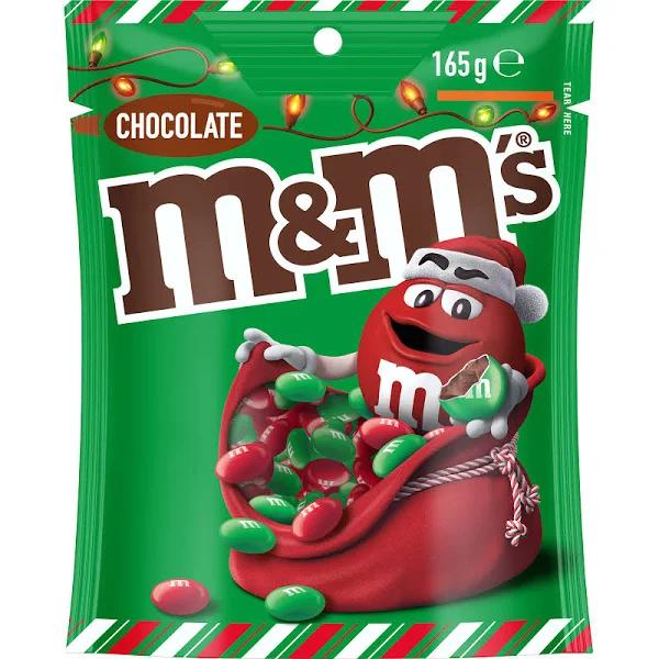 M&M's Milk Chocolate Christmas Pouch (Red & Green)