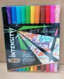 Bic Intensity Dual Tip Fineliner Assorted 12 Pack