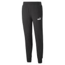 Essentials+ Two-Tone Logo Men's Pants in Black/White, Size Large, Cotton/Polyester by Puma