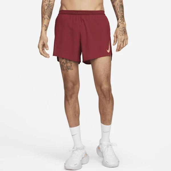 Nike Mens Dri-FIT Aeroswift ADV Running Shorts Red XL