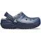 Crocs Classic Lined Clog - Kids' Navy/Charcoal, 4.0