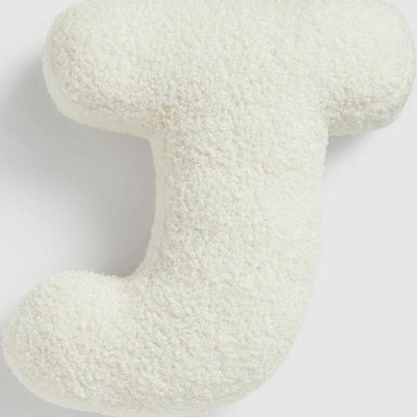 Seed Heritage Teddy Initial Cushion Creme in J