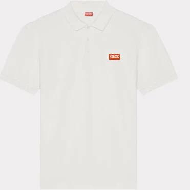 KENZO White KENZO Paris Embroidered Polo