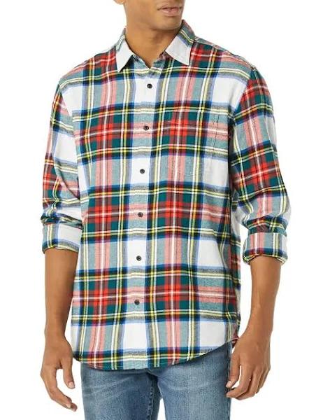 Amazon Essentials Men's Long-Sleeve Flannel Shirt (Available in Big & Tall)