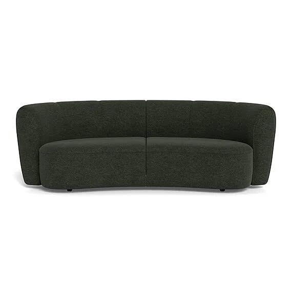 Lune Fabric Modular Sofa Olive Green by Freedom