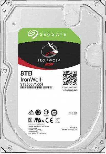 Seagate Ironwolf Nas 3.5" Hdd 4tb 8tb 10tb 16tb 18tb Internal Hard