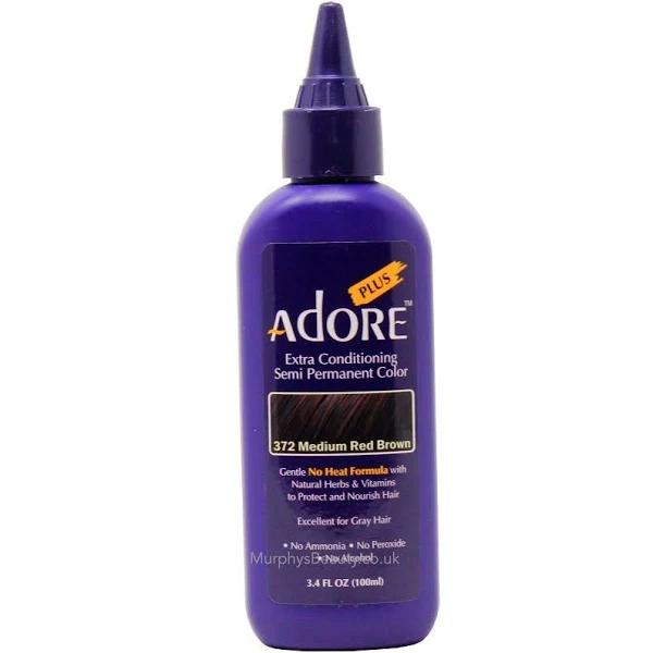 Adore Plus Semi Permanent Hair Color - 372 Medium Red Brown