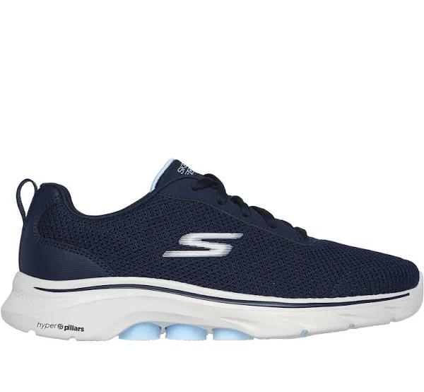 Womens Skechers Go Walk 7 Clear Path Trainers - Blue