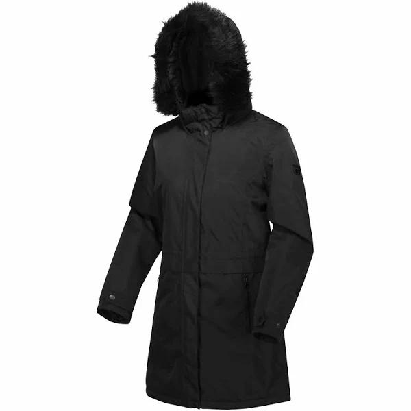 Regatta Womens Lexis Waterproof Insulated Parka Coat Jacket - Black - Size: 10