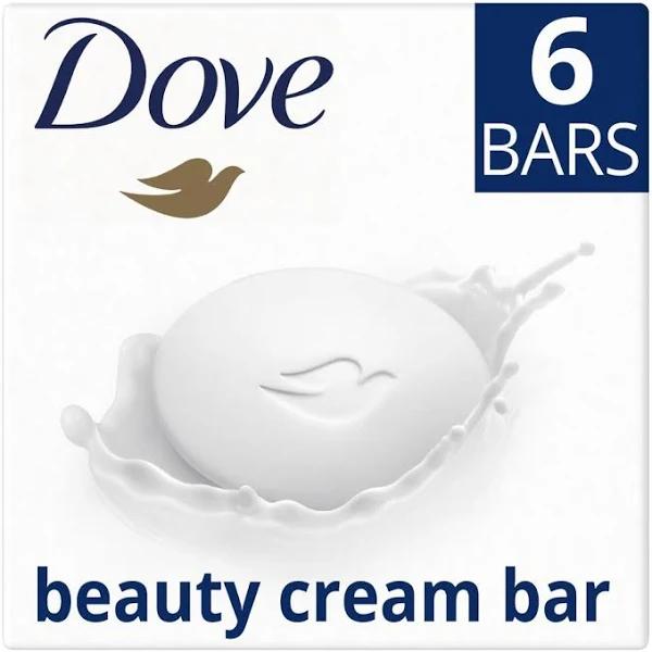 Dove Original Beauty Bar Soap with Moisturising Cream 6 x 90 G