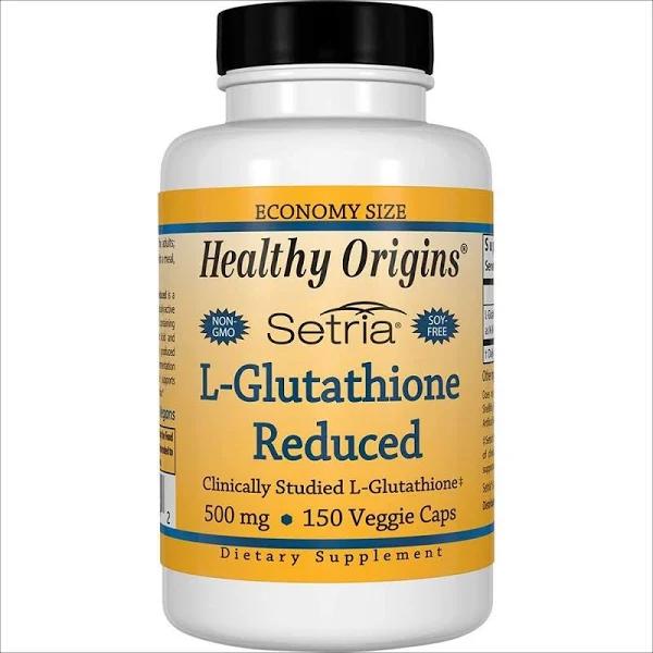 Healthy Origins, Setria, L-glutathione Reduced, 500 mg, 150 Capsules