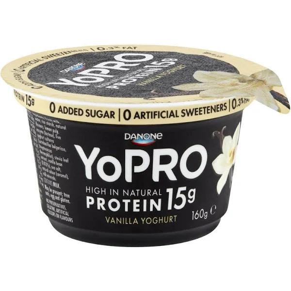 YoPRO High Protein Vanilla Greek Yoghurt 160g