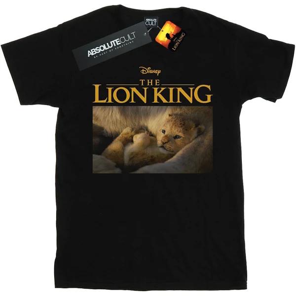 Disney Boys The Lion King Movie Baby Simba Photo T-Shirt (Black) (12-13 Years)