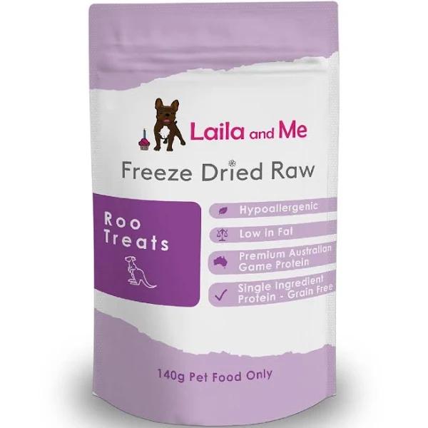 Laila & Me Freeze Dried Australian Raw Kangaroo Treats 140g