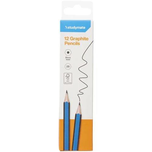 Studymate Graphite Pencils 2B 12 Pack