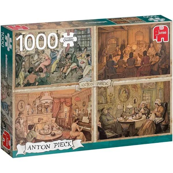 Jumbo - Anton Pieck, Living Room Entertainment Puzzle 1000pc