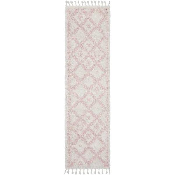 Saffron 33 Pink Runner Rug 300X80CM