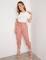 Rockmans Crop Linen Pants - Size 16 - Womens - Coral