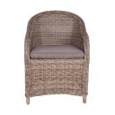 Verdun Dining Chair With Cushion Natural | Taupe/Grey | Outdoor | Early Settler Furniture