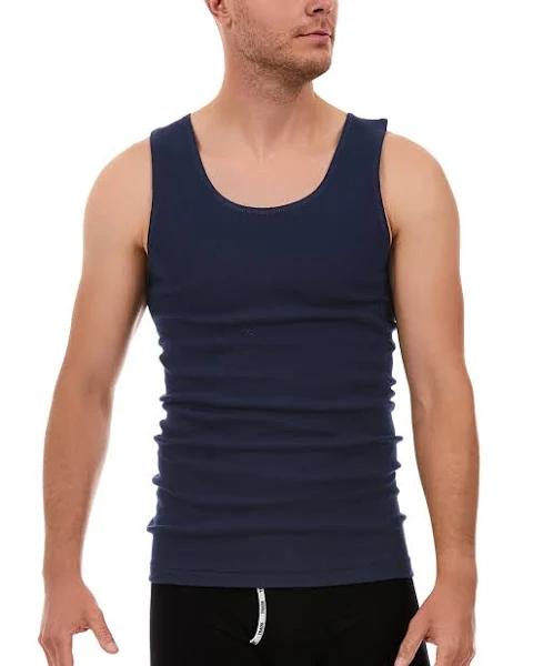 Tradie Men's Singlet Navy Large