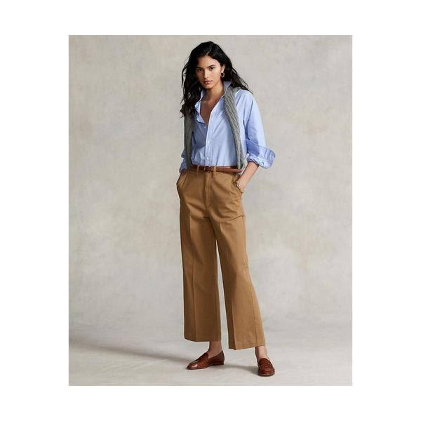 Polo Ralph Lauren Wide-Leg Chino Pant in Beige 4