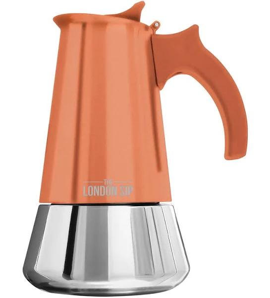 London SIP Stainless Steel Stove-top Espresso Maker Coffee Pot Italian Moka Percolator, Copper, 10 Cup