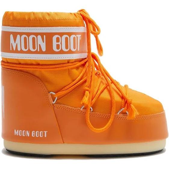 Moon Boot Mid Ankle Snow Boots in Orange