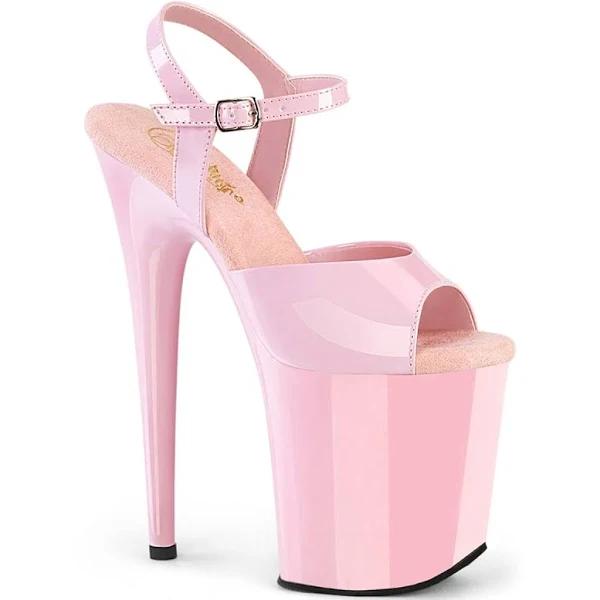 Pleaser FLAMINGO-809 Baby Pink Patent/Baby Pink Size 7