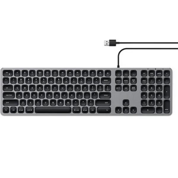 Satechi Aluminium Wired USB Keyboard (Space Grey)