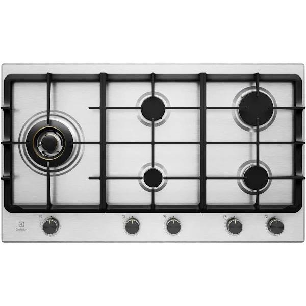 Electrolux 90cm Stainless Steel Gas Cooktop EHG955SE