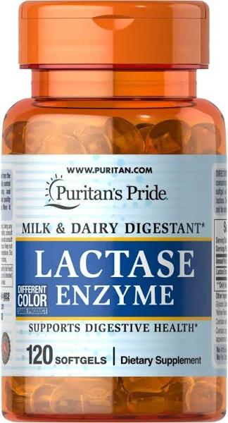 Puritan's Pride Lactase Enzyme 125 MG - 120 Softgels