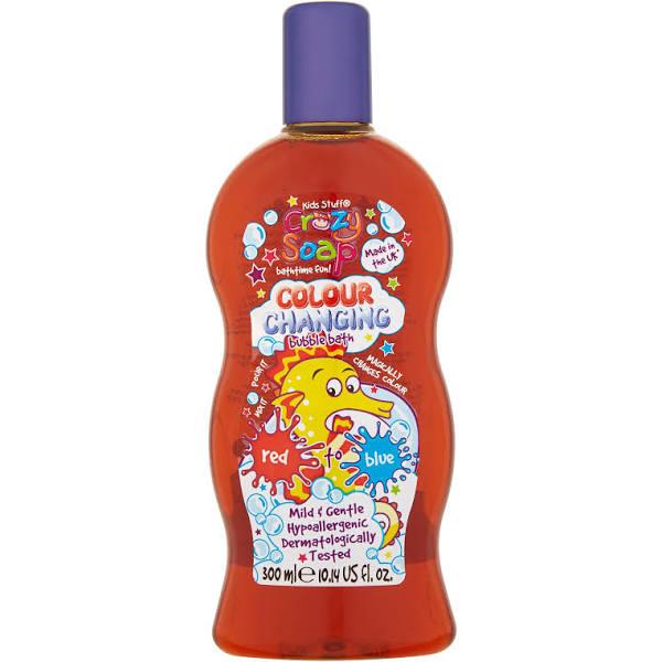 Kids Stuff Crazy Soap Colour Changing Bubble Bath - Red to Blue