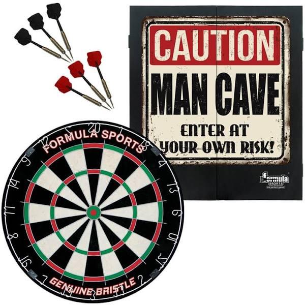 Formula Sports Man Cave Dartboard Cabinet Set