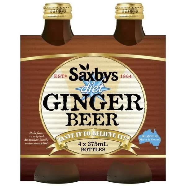 Saxby's Diet Ginger Beer 375ml Bottles