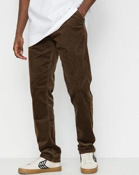 Brixton Choice Chino Regular Pant - Dark Earth Cord - 30