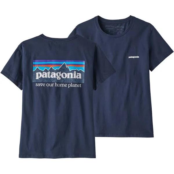 Patagonia P-6 Mission Organic T-Shirt (Women's) New Navy / S