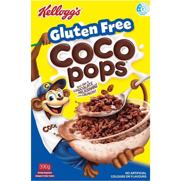 Kellogg's Coco Pops Gluten Free Breakfast Cereal 390g