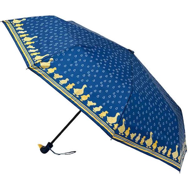 Clifton Duck Handle Print Cover - Navy - Umbrella