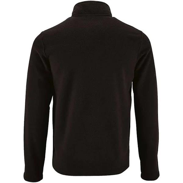 SOLS Mens Norman Fleece Jacket Black Mens Fleece Jacket