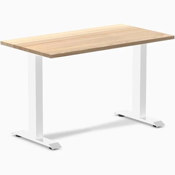 Desky Zero Mini Hardwood Office Desk - White Ash