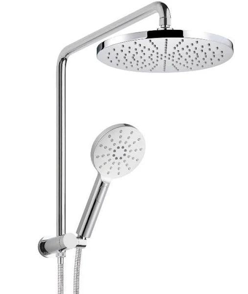 Collis Real Showers Combo Showers Chrome Bakara Round Mini Combo Shower Set