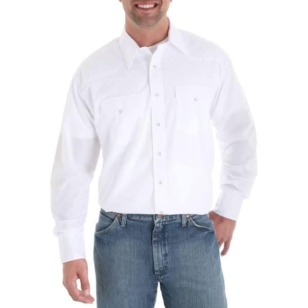 Wrangler Men's Sport Western Snap Front Long Sleeve Shirt