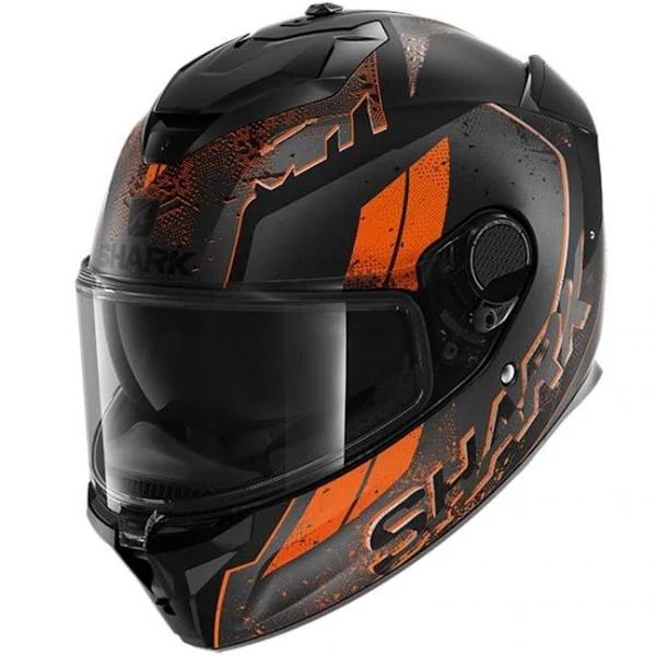 Shark Spartan GT Ryser Mat Helmet Black Orange