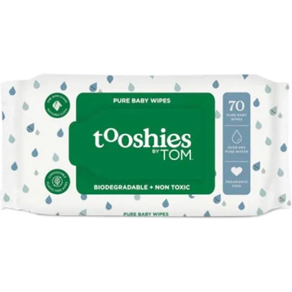 Tooshies by Tom Pure Baby Wipes 99% Pure Water - 70