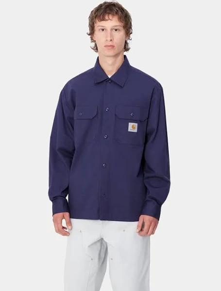 Carhartt WIP Long Sleeve Craft Shirt in Aura, Size XL