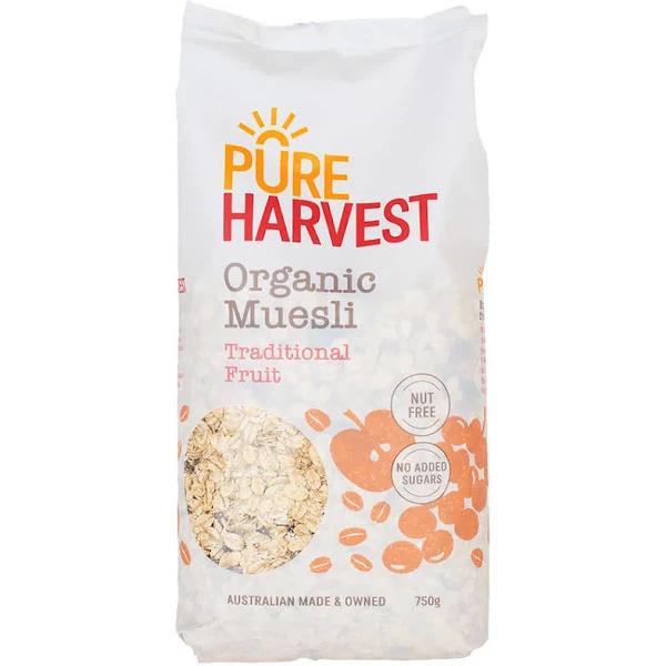 Pureharvest Organic Natural Muesli 750g