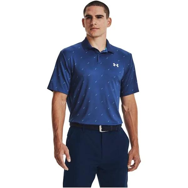 Under Armour Men's Performance 3.0 Deuces Polo Blue XL