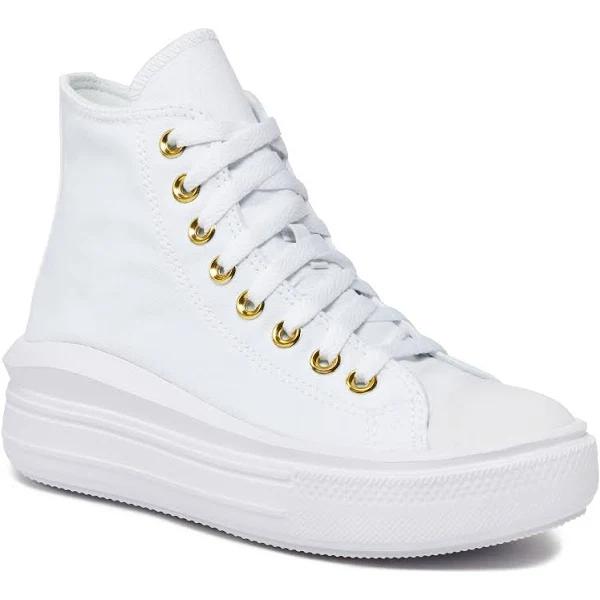 Converse Chuck Taylor All Star Move Platform Shoes in White 8